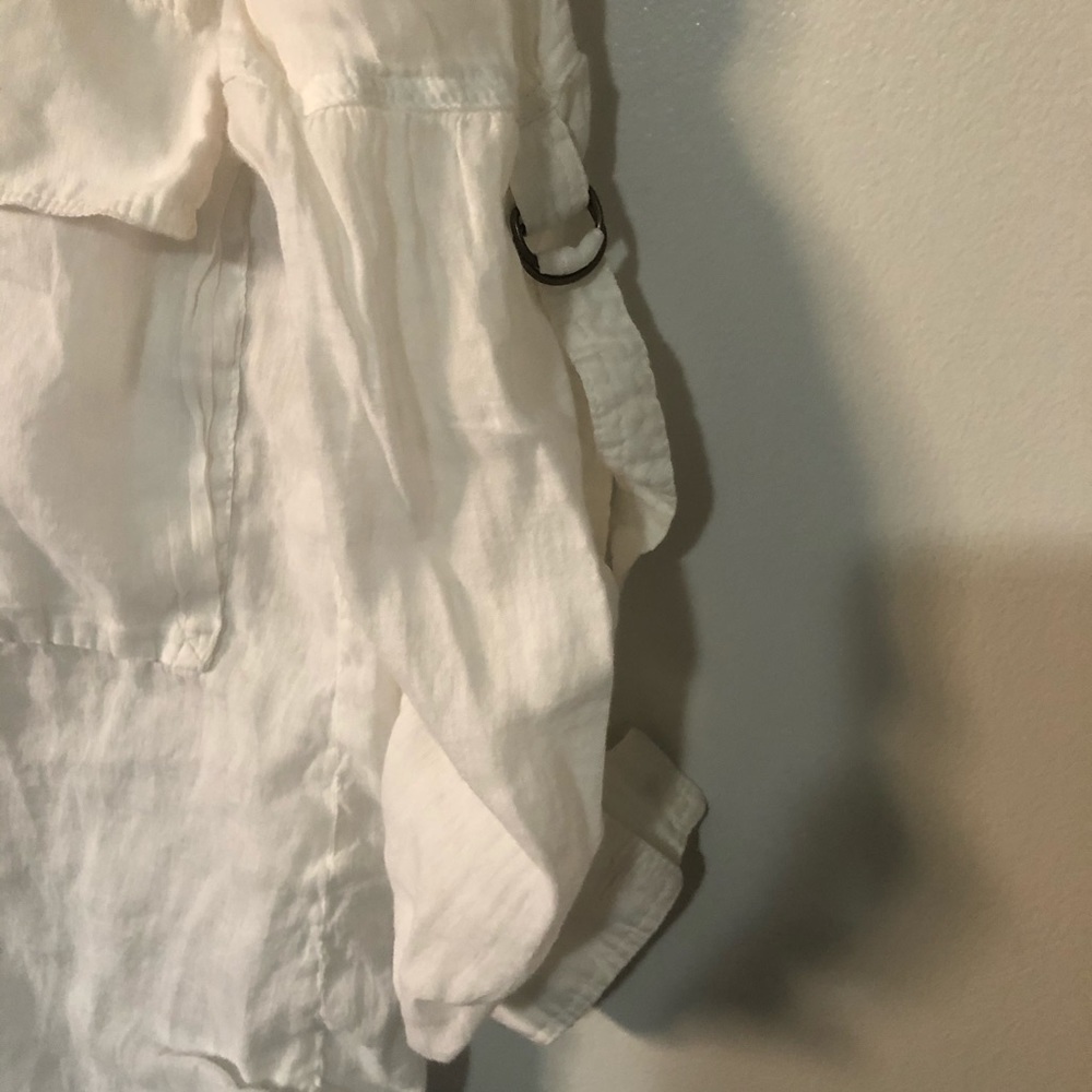 3/$33 - Zara basic white blouse - Picture 3 of 5